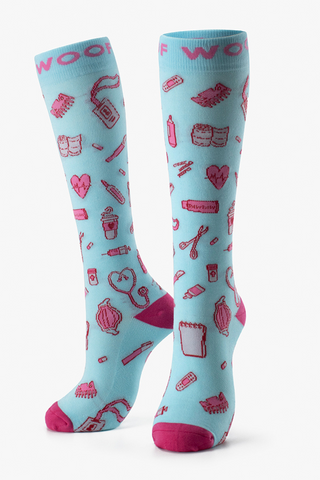 Positive Vibes Bamboo Compression Socks 4 Pack