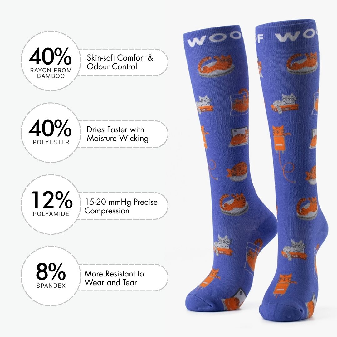 If I Fit I Sit Bamboo Compression Socks