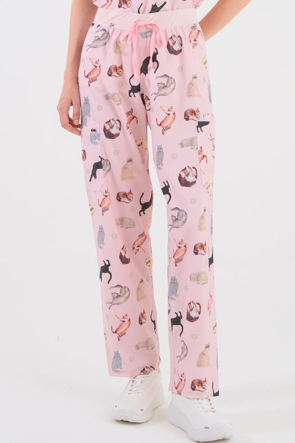 Cats Cats Cats Women’s Cargo Scrub Pants
