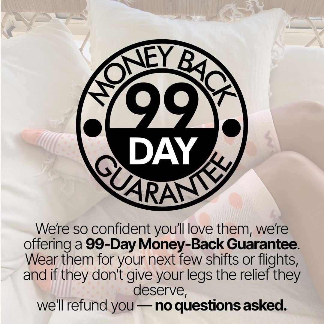 Daisy Delight Bamboo Compression Socks