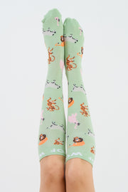 Wild Savanna Bamboo Compression Socks