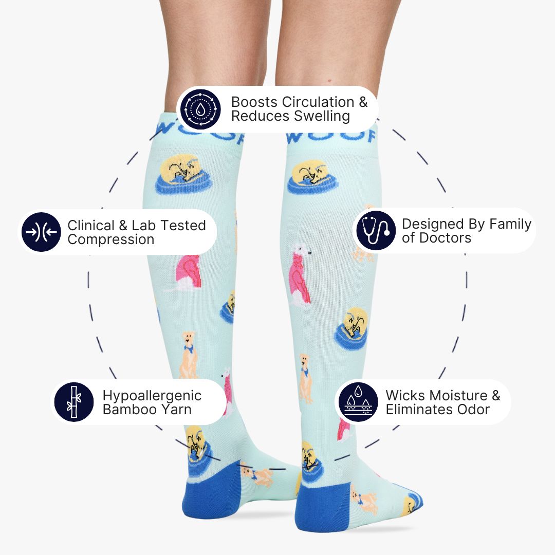Greyhounds Bamboo Compression Socks