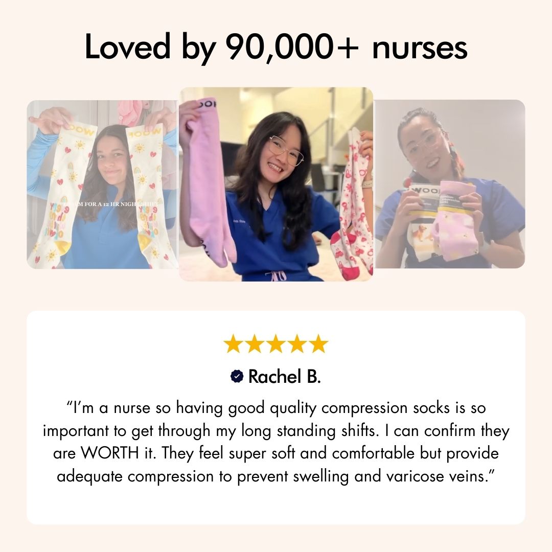 Polka Dots Bamboo Compression Socks